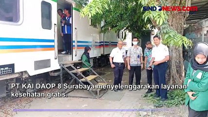 PT KAI DAOP 8 Surabaya Ajak Masyarakat Periksa Kesehatan Gratis dalam Gerbong