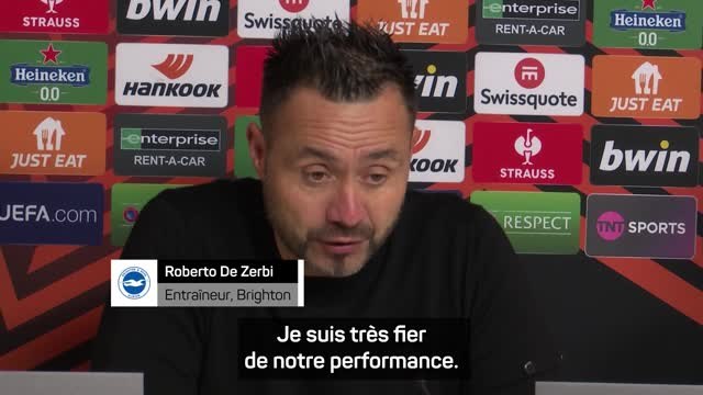 Brighton - Malgré la défaite, De Zerbi très fier de la performance