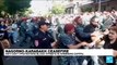 Anti-government protesters block streets in Armenia capital