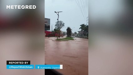 Severe flooding in Kampala, Uganda.