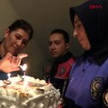 Polisten Mustafa Alp’e doğum günü sürprizi
