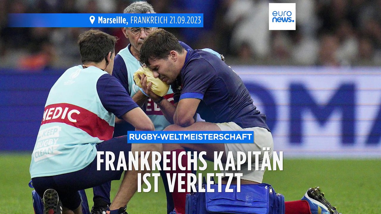Schock-Verletzung: Frankreichs Rugby-Kapitän Antoine Dupont erleidet Gesichtsfraktur