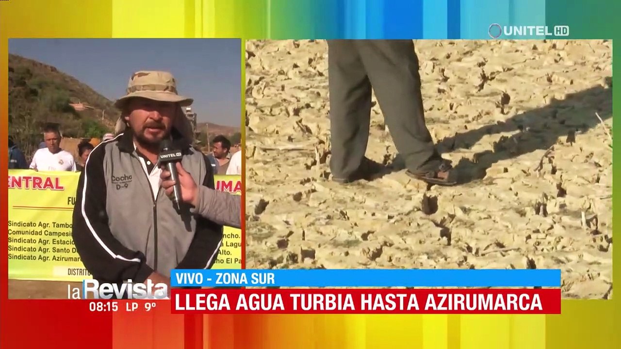 Pobladores denuncian que llega agua turbia y con mal olor a la zona sur de Cochabamba