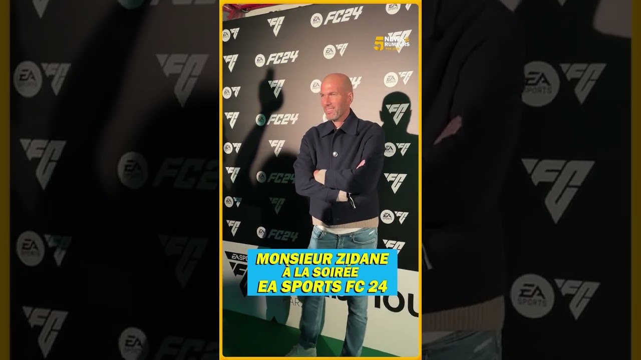 ZIDANE au lancement du jeu EA Sports FC 24