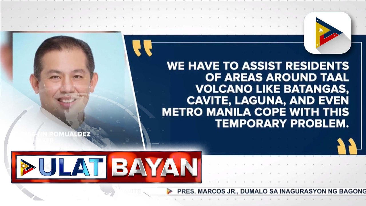 House Speaker Romualdez, nanawagan sa DOH at mga LGU na mamahagi ng N95 face masks sa mga apektadong residente