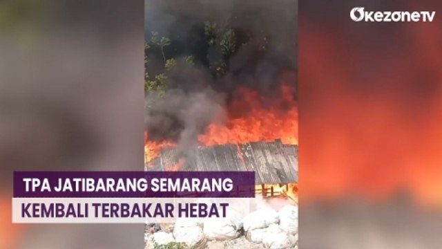TPA Jatibarang Semarang Kembali Dilalap Api, 1 Alat Berat dan 3 Sapi Hangus Terbakar