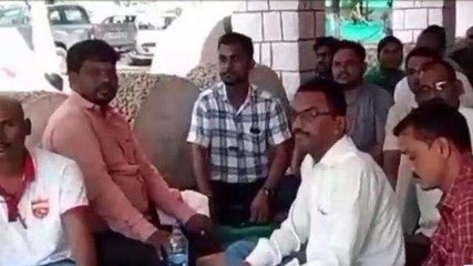 सीधी: पटवारी संघ के पदाधिकारी बैठे धरने पर, बताई अपनी मांगे