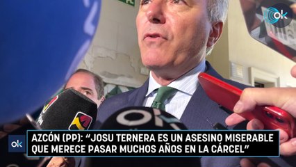Azcón (PP): “Josu Ternera es un asesino miserable que merece pasar muchos años en la cárcel“