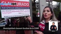 Universidad San Martín de Porres es clausurada por infringir normas municipales