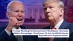 Trump 'Rooting For Government Shutdown,' Accuses Biden Campaign: 'Continues To Act As MAGA House Republicans' Puppetmaster'