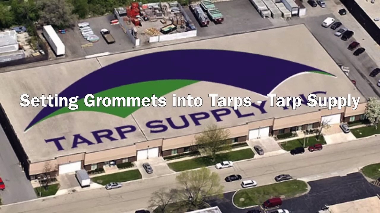 Setting Grommets into Tarps -Tarp Supply