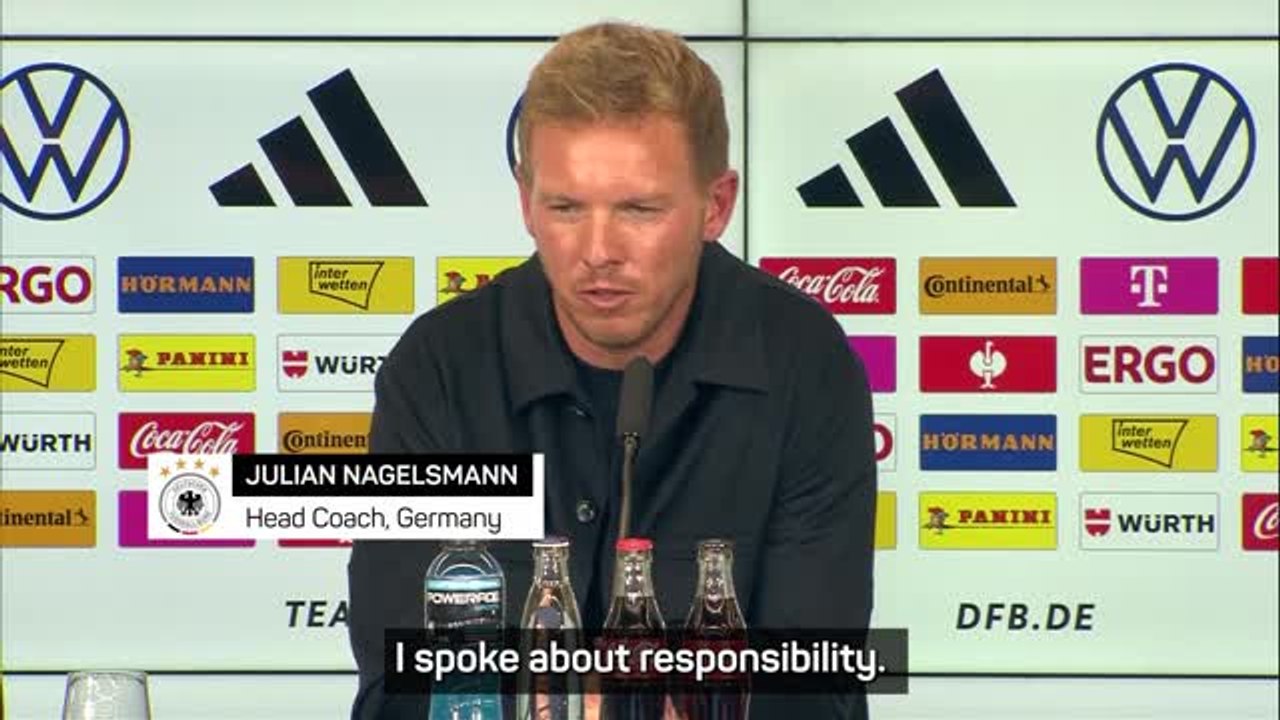 Nagelsmann 'not jittery' after becoming German boss