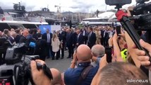 Giorgia Meloni in visita al Salone Nautico Internazionale di Genova