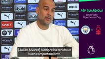 Pep Guardiola: del elogio total a Julián Álvarez al aviso por la competencia