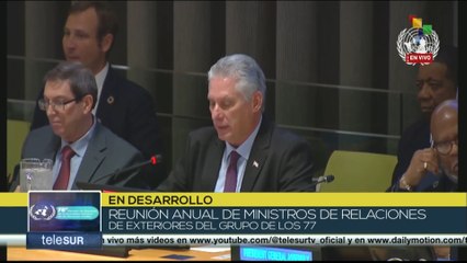 Díaz-Canel: No ha existido una respuesta internacional coordinada para hacer frente a los problemas
