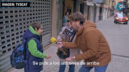 Un niño catalán revoluciona las redes con su discurso contra los políticos Nos roban cada día
