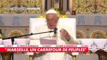 Le pape François à Marseille : Le souverain pontife a entamé la messe au cœur de Notre-Dame de la Garde