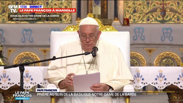 Le pape François évoque le carrefour des peuples qu'est Marseille dans sa prière mariale à la basilique Notre-Dame de la Garde