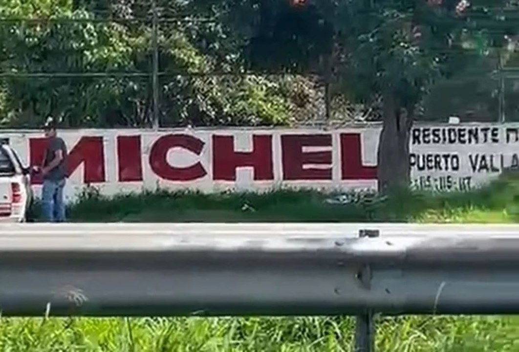 Aparecen bardas pintadas de Luis Michel en ZMG