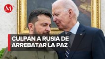 Biden recibe a Zelenski en la Casa Blanca, anuncian nueva ronda de apoyos por 325 mdd