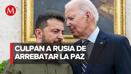 Biden recibe a Zelenski en la Casa Blanca, anuncian nueva ronda de apoyos por 325 mdd