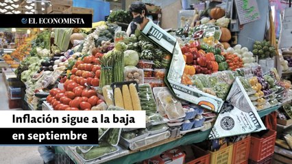 Inflación sigue a la baja en septiembre