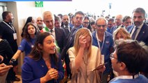 Giorgia Meloni a Rimini inaugura Expo Aid
