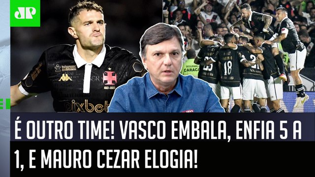O Vasco tá numa EVOLUÇÃO IMPRESSIONANTE! FEZ 9 GOLS em 2 JOGOS e... Mauro Cezar ELOGIA após 5 a 1