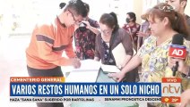 Restos humanos en un sólo nicho