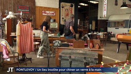 PONTLEVOY / Un lieu insolite pour chiner un verre à la main