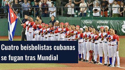 Cuatro beisbolistas cubanas se fugan tras Mundial en Japón