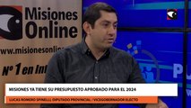 Misiones ya tiene su presupuesto aprobado para el 2024  Lucas Romero Spinelli
