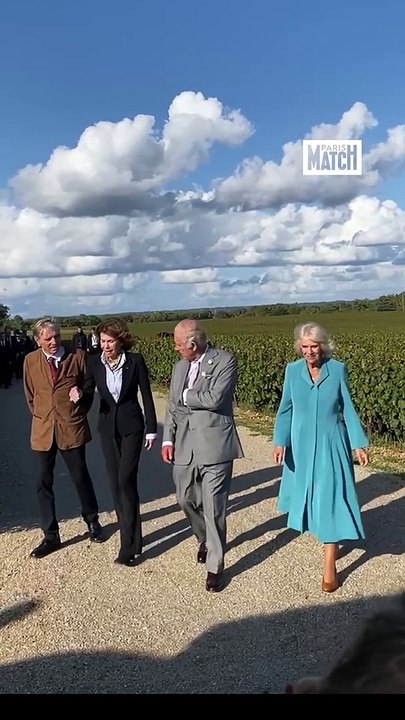 Charles III et Camilla visitent un vignoble bordelais