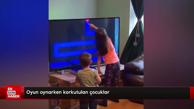 Oyun oynarken korkutulan çocuklar