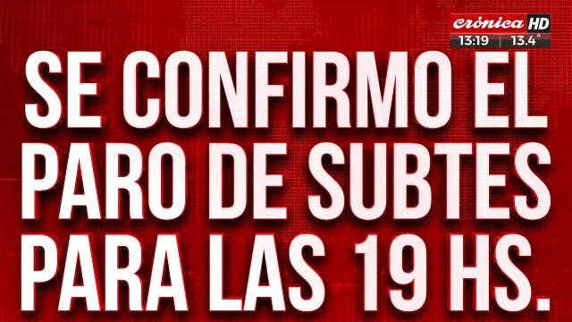 Paro de Subtes: ¿A qué hora dejará de funcionar?