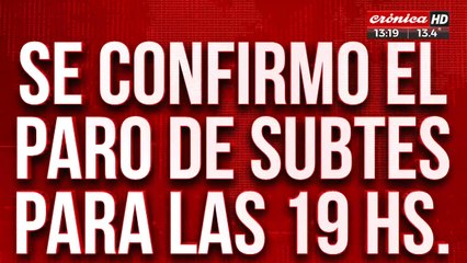 Paro de Subtes: ¿A qué hora dejará de funcionar?