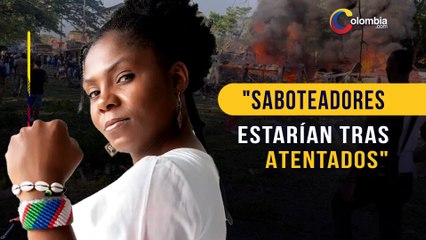 Francia Márquez dice que atentados en Cauca pueden ser obra de saboteadores de la paz
