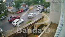 Vídeo mostra engavetamento com vários veículos que deixou quatro pessoas feridas no Portão