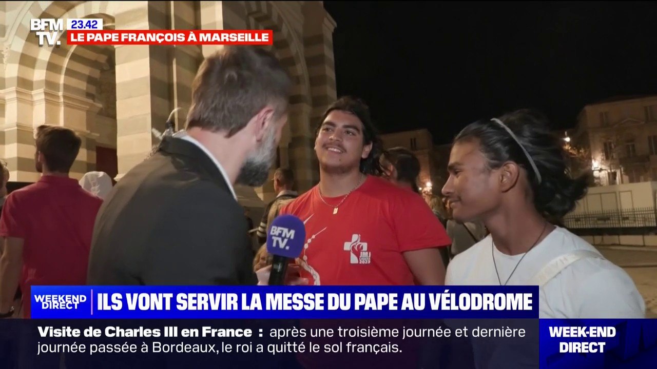 "Le pape vient au Vélodrome, c'est une chance incroyable": Anthony et Olivier vont servir la messe du pape François ce samedi au stade Vélodrome de Marseille