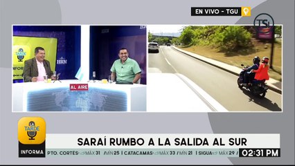 ¡Todo terreno! Saraí Espinal se fue en moto al sur para dar cobertura a noticia sobre la carretera