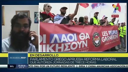 Parlamento griego aprueba reforma laboral que autoriza jornadas de trece horas