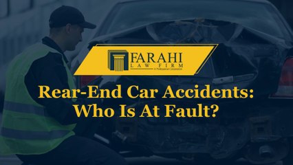 Rear-End Car Accidents: Who Is At Fault?