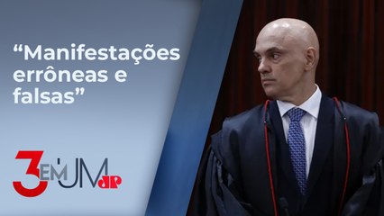 Alexandre de Moraes contesta Gleisi Hoffmann sobre crítica à Justiça Eleitoral