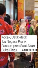 Kocak..., cuma ibu ini yang berani ngeprank Paspampres