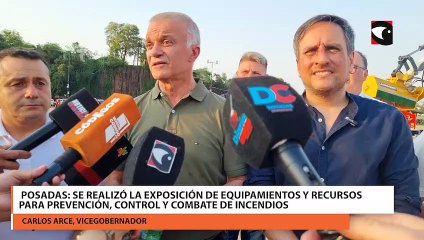 Realizaron la exposición de equipamientos y recursos para prevención, control y combate de incendios en la Cascada de Posadas