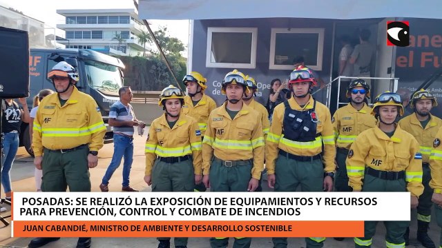 Se llevó a cabo la exposición de equipamientos y recursos para prevención, control y combate de incendios en Posadas