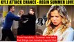 CBS Young And The Restless Kyle gets angry and punches Chance - winning back Sum