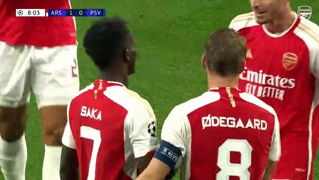 PSV Eindhoven vs Arsenal 0-4 Champions League HIGHLIGHTS - Saka, Trossard, Gabriel Jesus, Odegaard