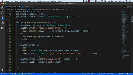 SignalR (Legacy) - Connecting to the SignalR hub from our client