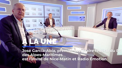 José Garcia-Abia, patron du PS des Alpes-Matitimes est l'invité de "L'Interview à la une"